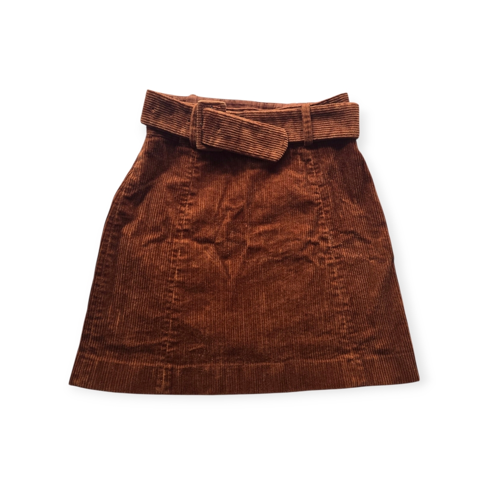 Paris Atelier & Other Stories Brown Corduroy A-Line Skirt